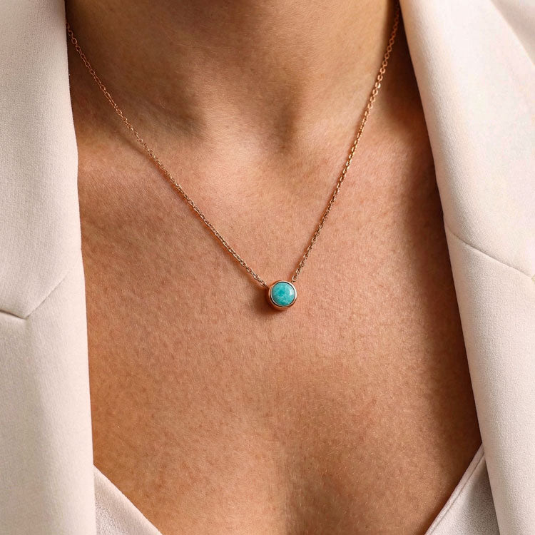 Amazonite Necklace - Solitaire