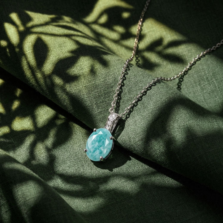Amazonite Necklace - Oval