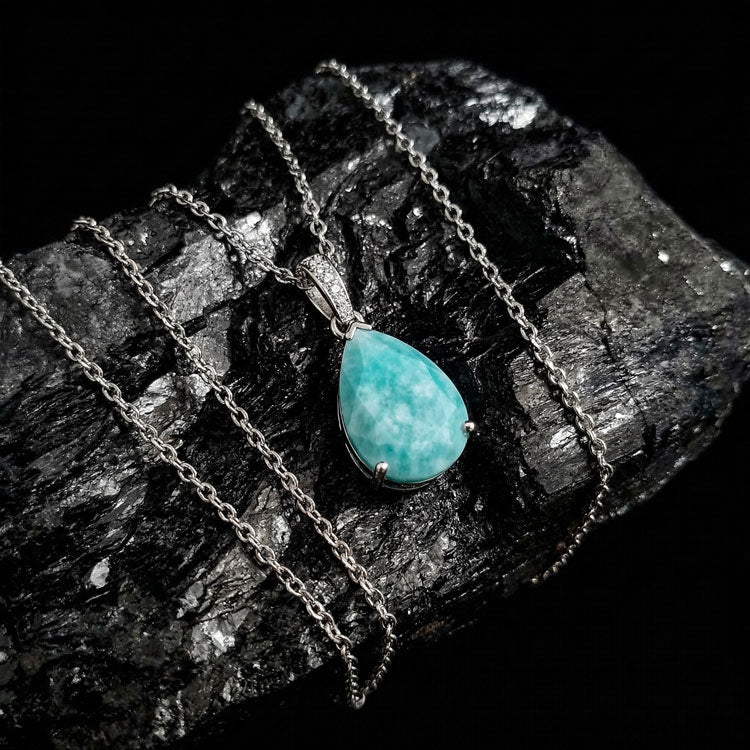 Amazonite Necklace - Pear