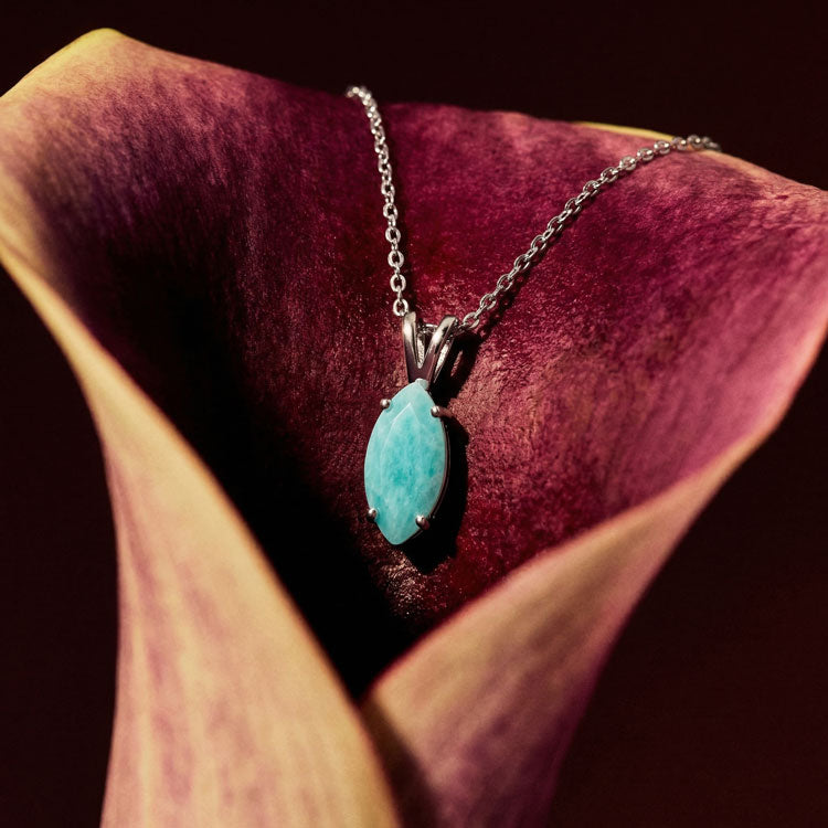 Amazonite Necklace - Marquise