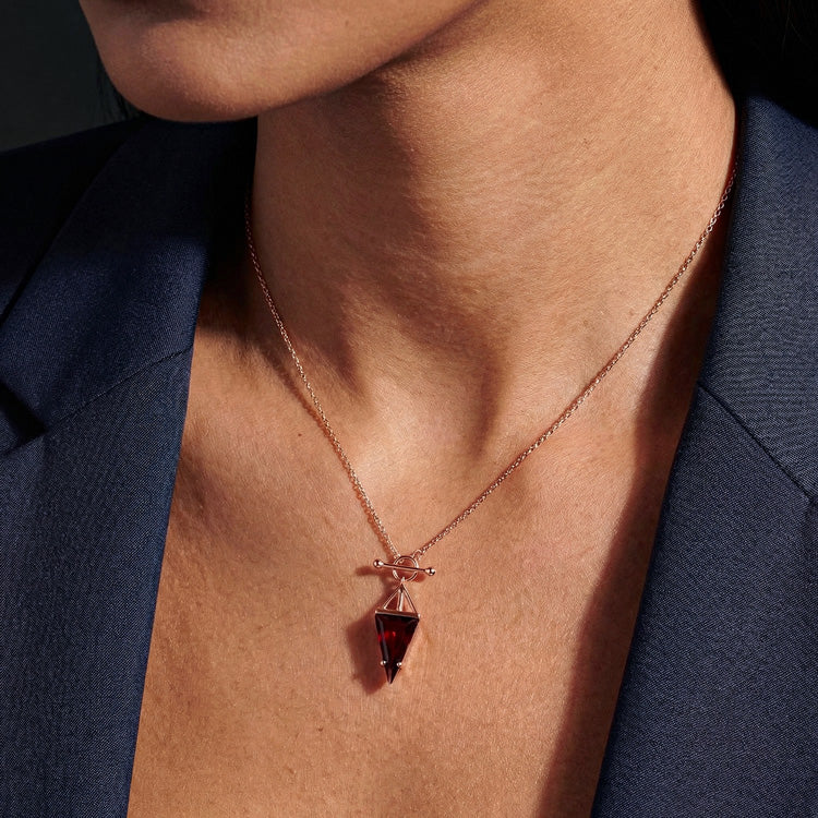 Garnet Statement Necklace