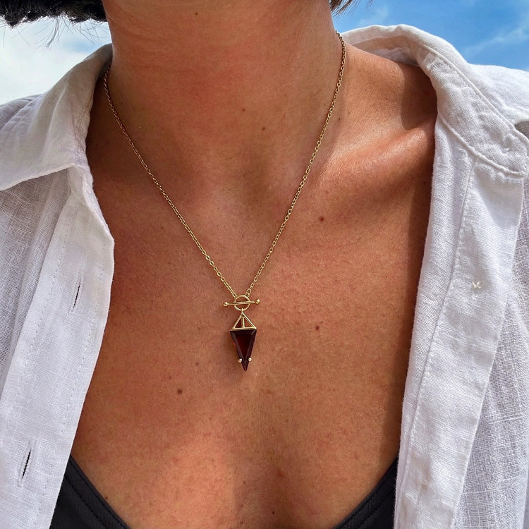 Garnet Statement Necklace