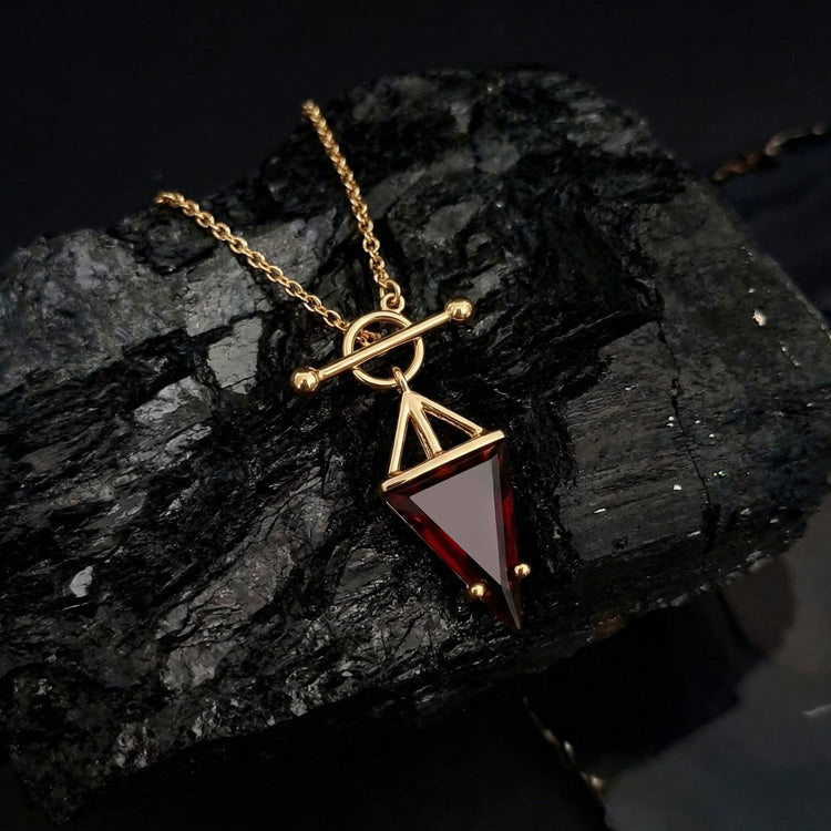 Garnet Statement Necklace