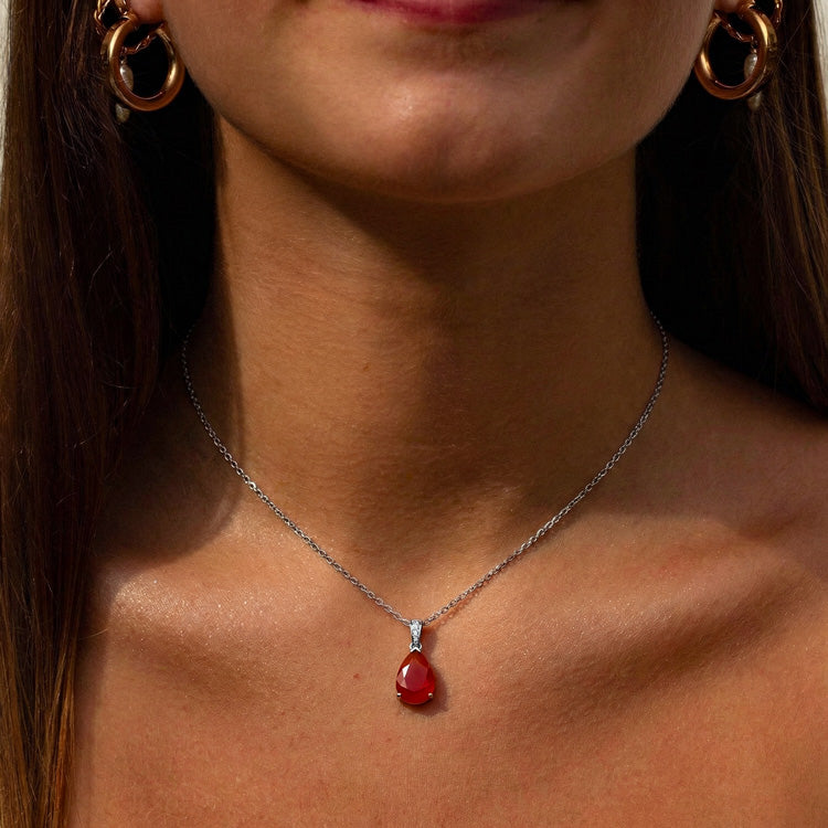 Carnelian Necklace - Pear