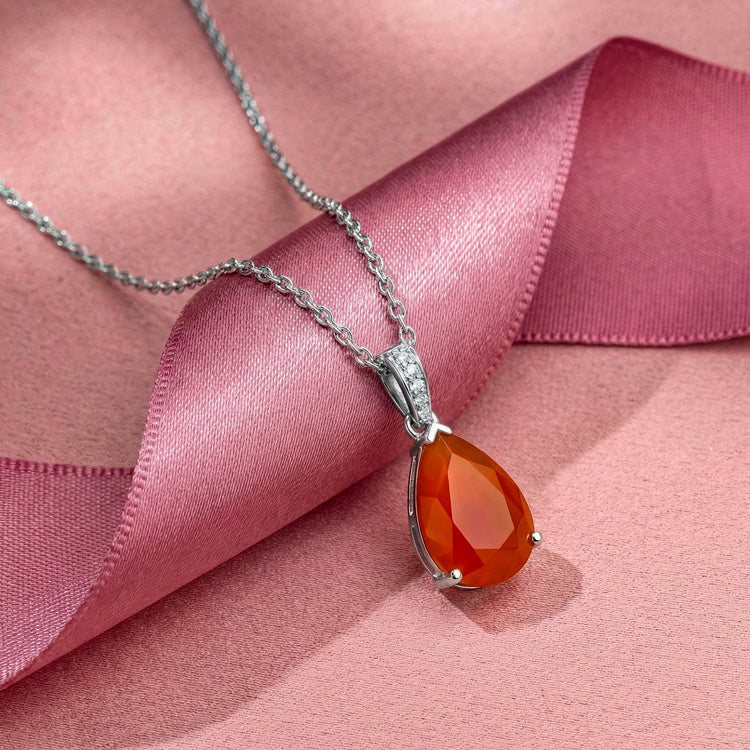 Carnelian Necklace - Pear