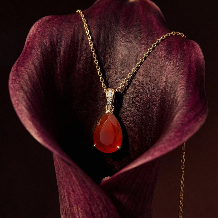 Carnelian Necklace - Pear