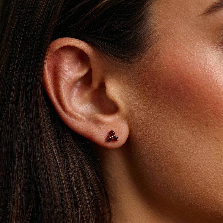 Garnet Earrings - Facing Challenges