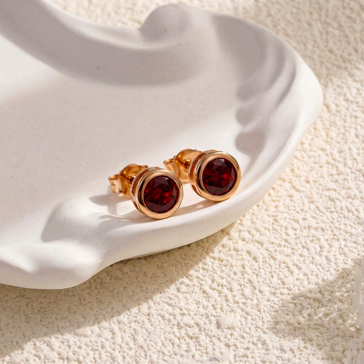 Garnet Earrings - Boost Confidence