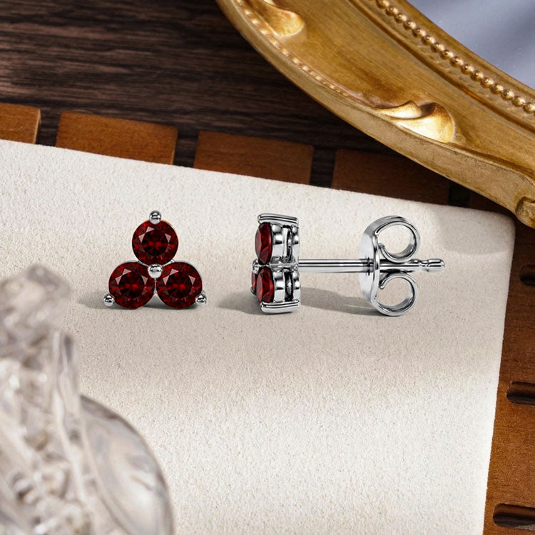 Garnet Earrings - Facing Challenges