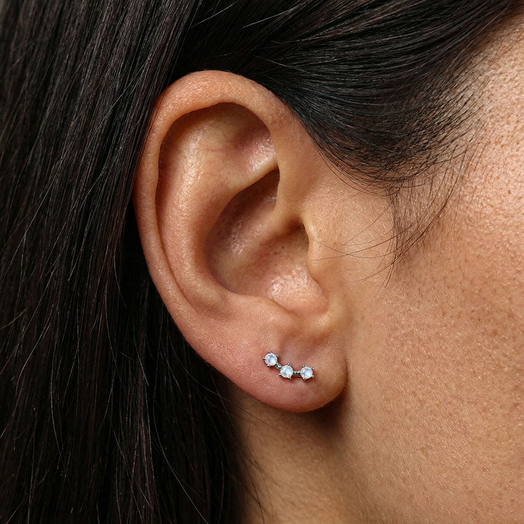 Small Moonstone Earrings