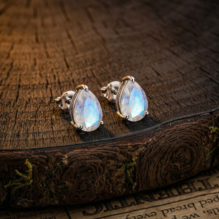 Moonstone Teardrop Earrings