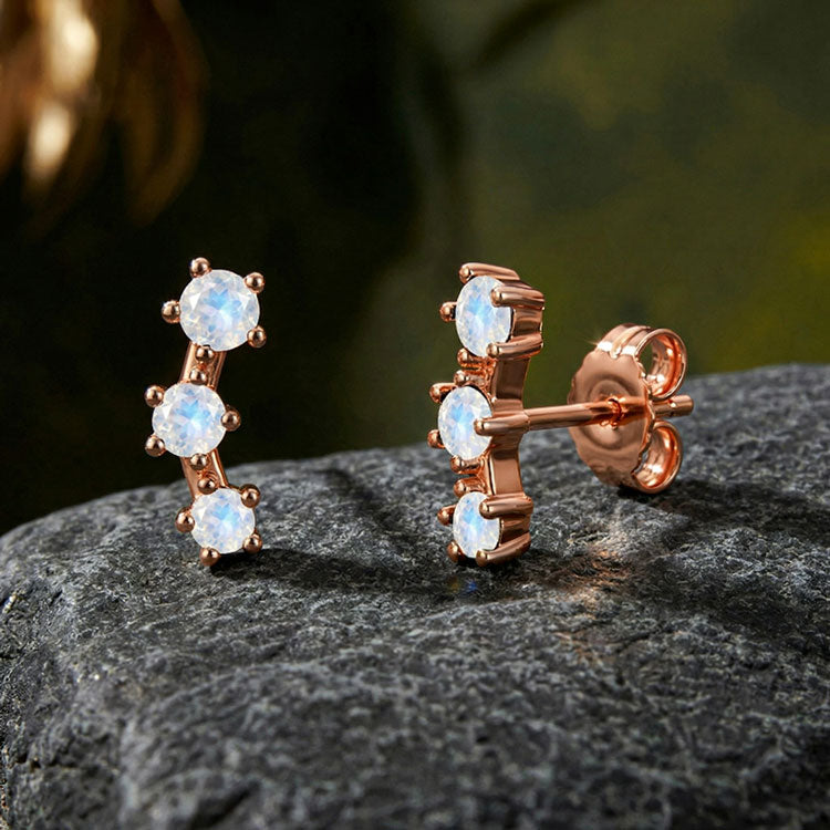 Small Moonstone Earrings