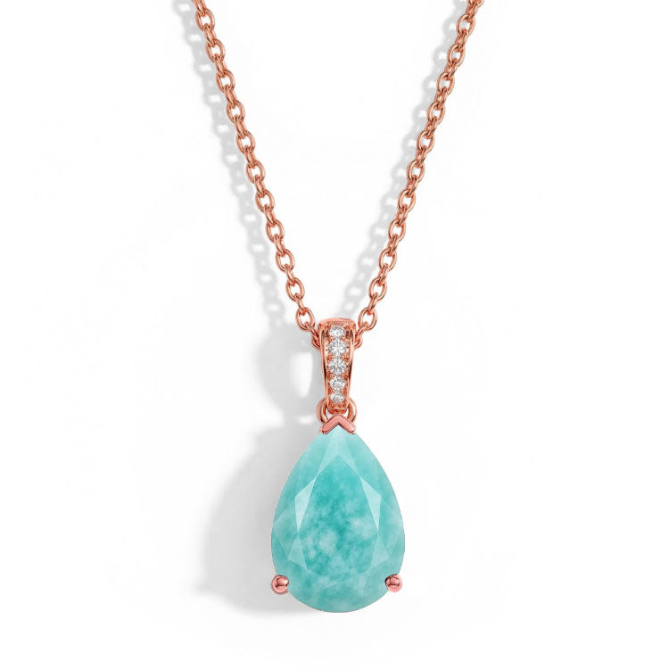 Amazonite Necklace - Pear