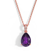 Amethyst Necklace - Pear