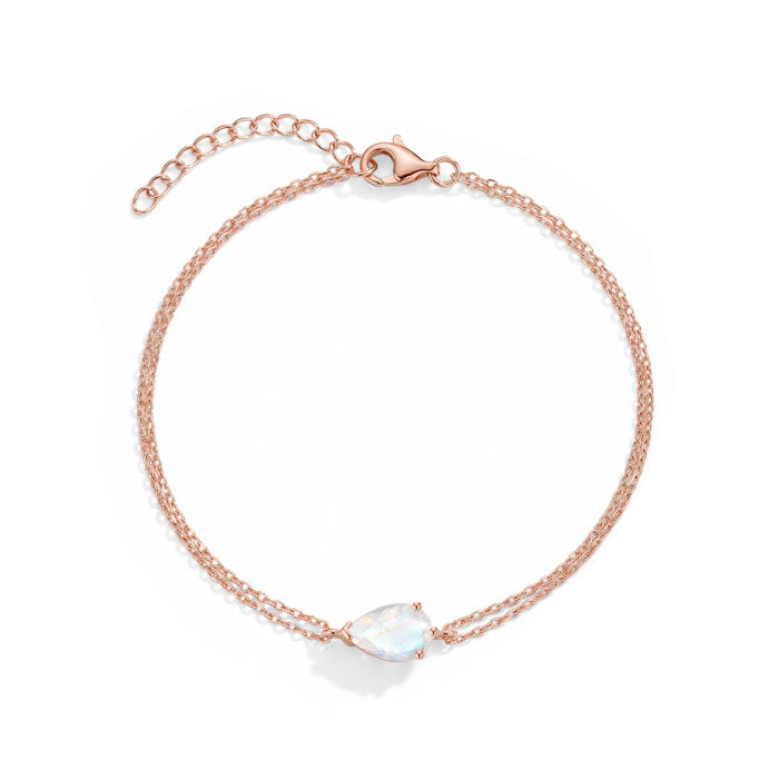Double Chain Moonstone Bracelets