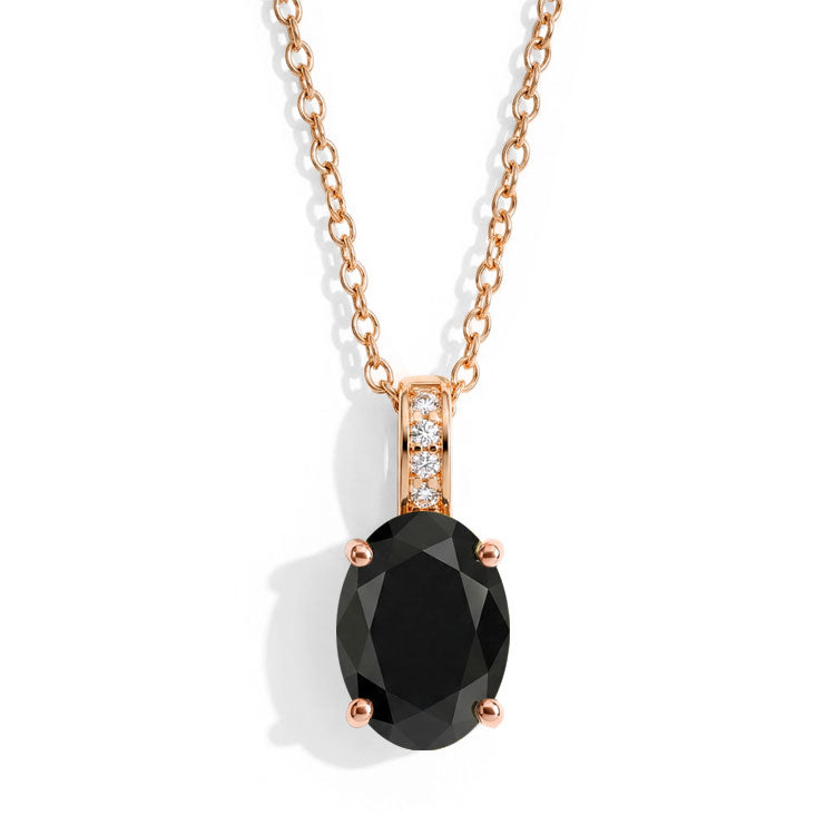 Black Onyx Necklace - Oval