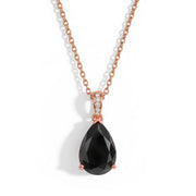Black Onyx Necklace - Pear