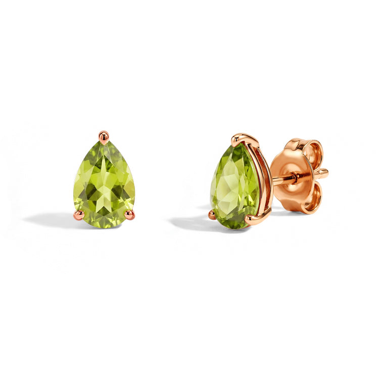 Pear-shaped Peridot Earrings