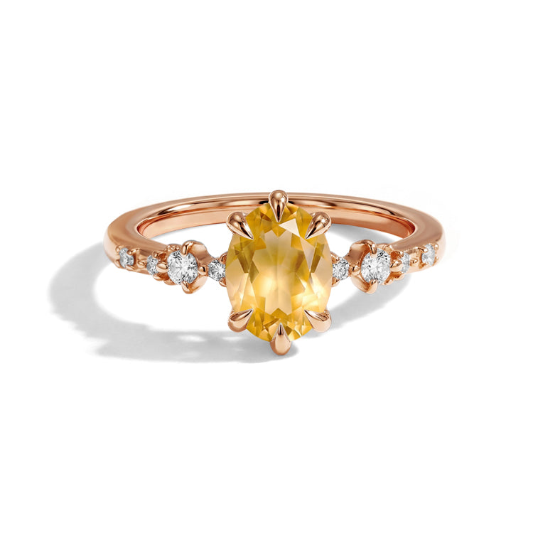 Citrine Statement Ring