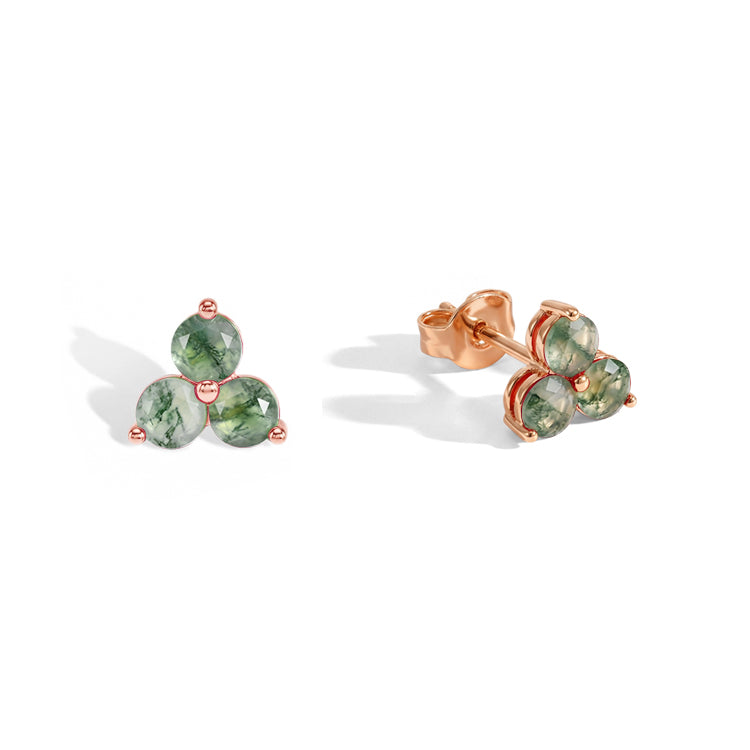 Moss Agate Earrings - Facing Challenges