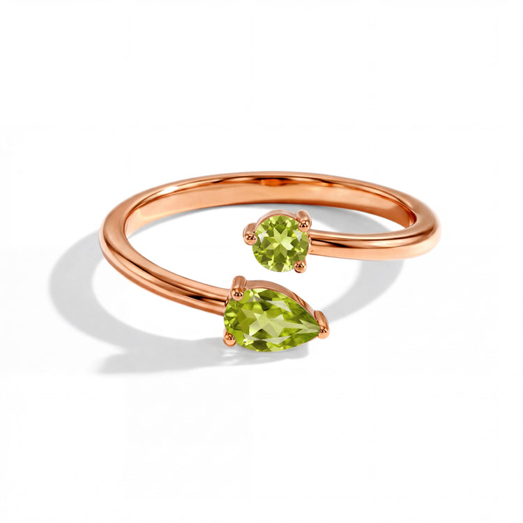 Peridot Open Ring