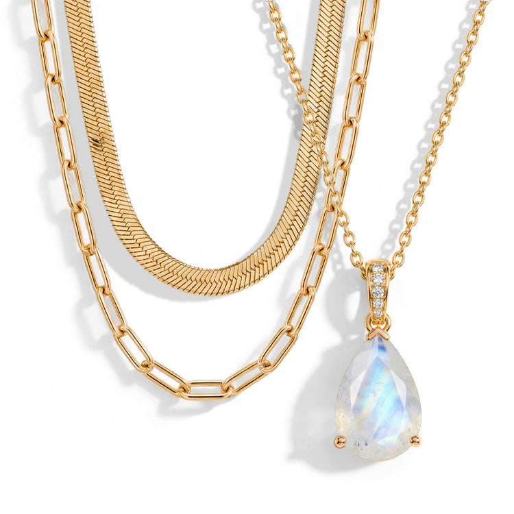 Moonstone Necklace Set