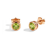 Peridot Stud Earrings - Stackable