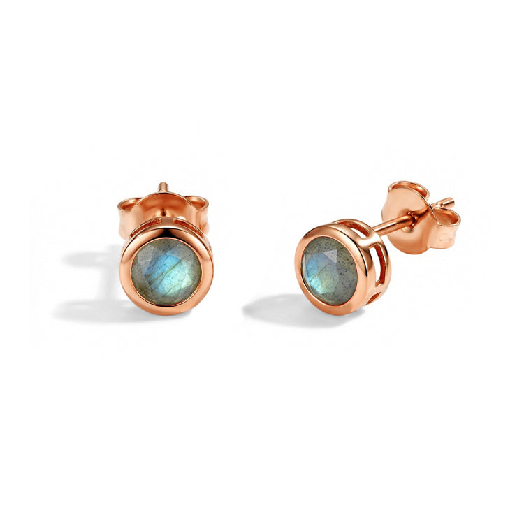 Labradorite Stud Earrings - Stackable