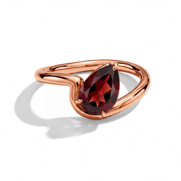 Garnet Statement Ring