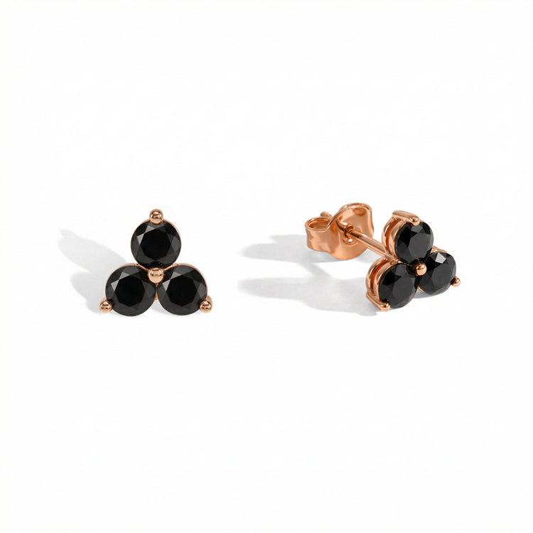 Black Onyx Stud Earrings