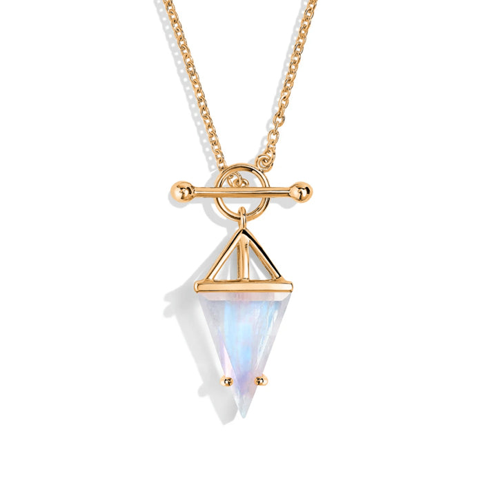 Punk Moonstone Statement Necklace