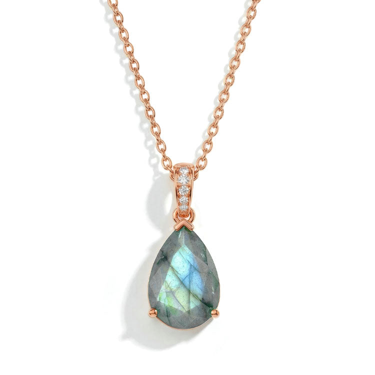 Labradorite Necklace - Pear
