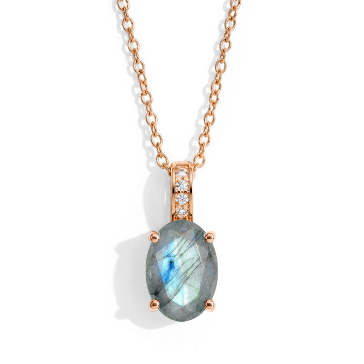 Labradorite Necklace - Oval