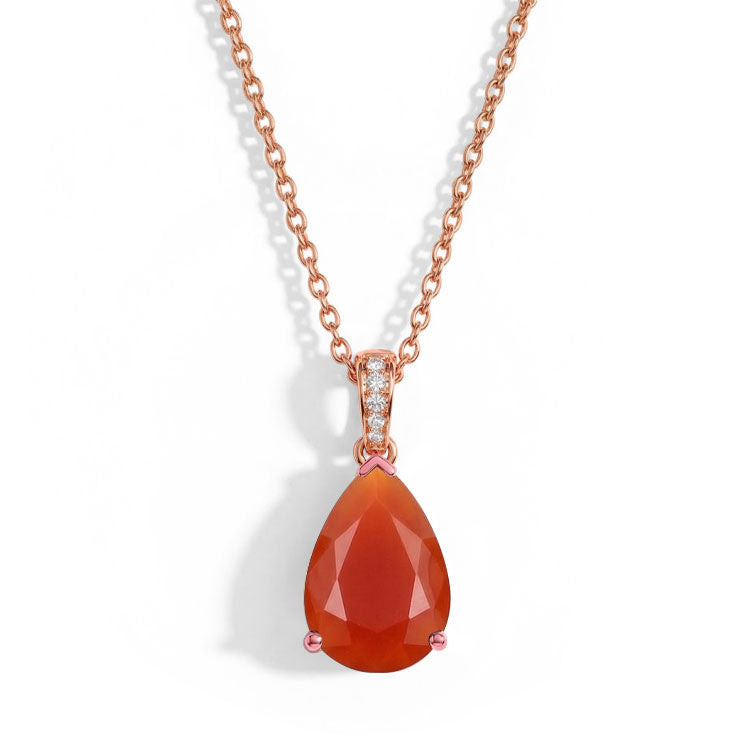 Carnelian Necklace - Pear