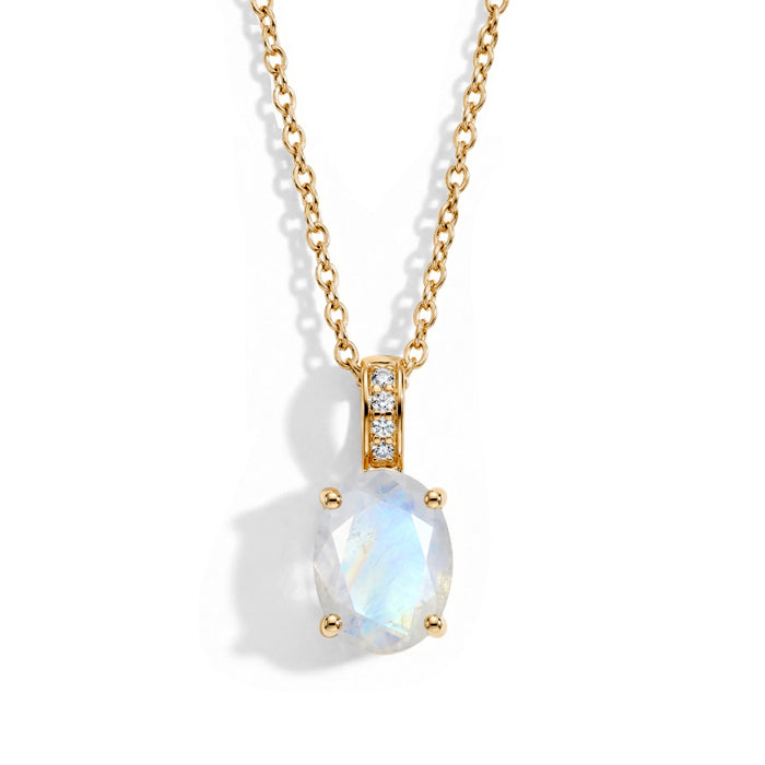 Moonstone Necklace - Oval