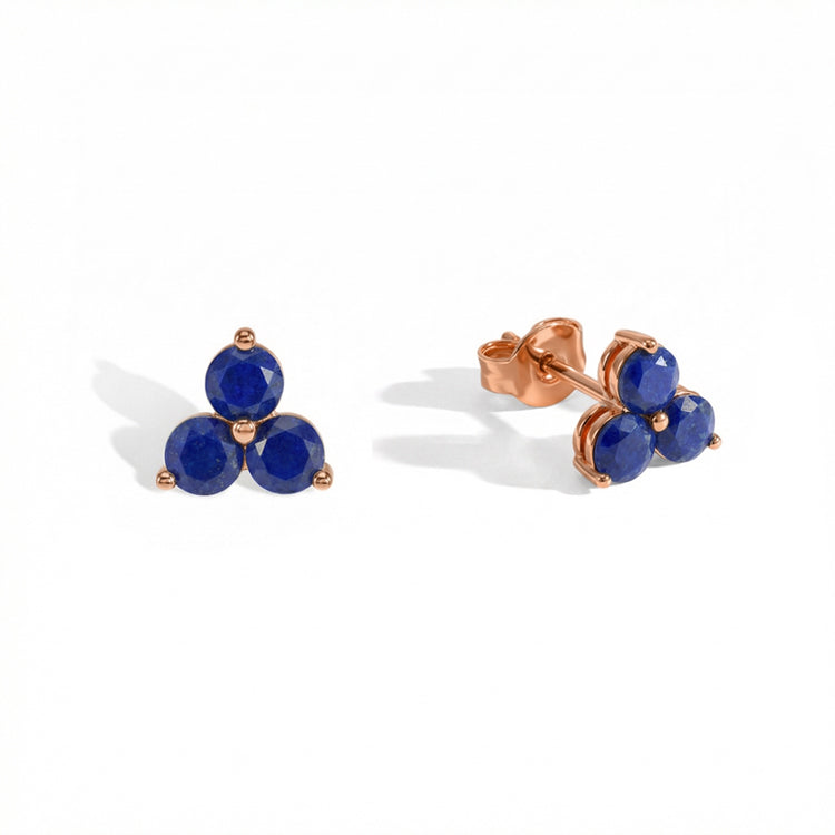 Lapis Lazuli Stud Earrings