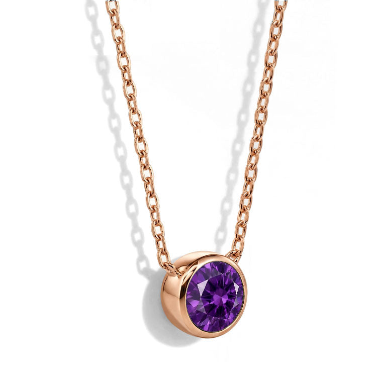 Amethyst Necklace - Solitaire