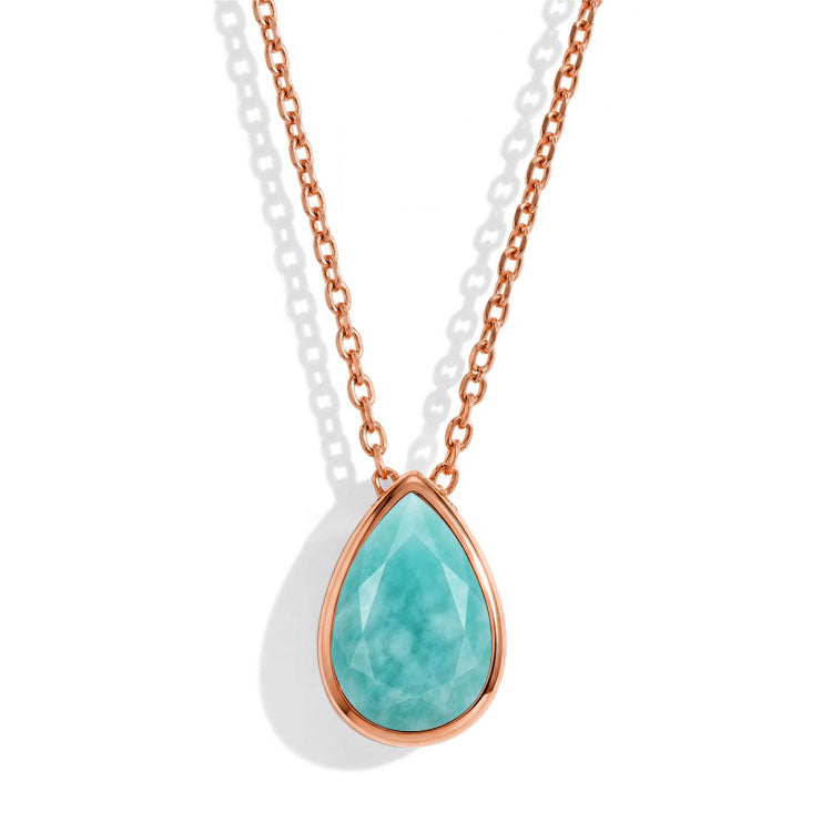 Amazonite Necklace - Teardrop
