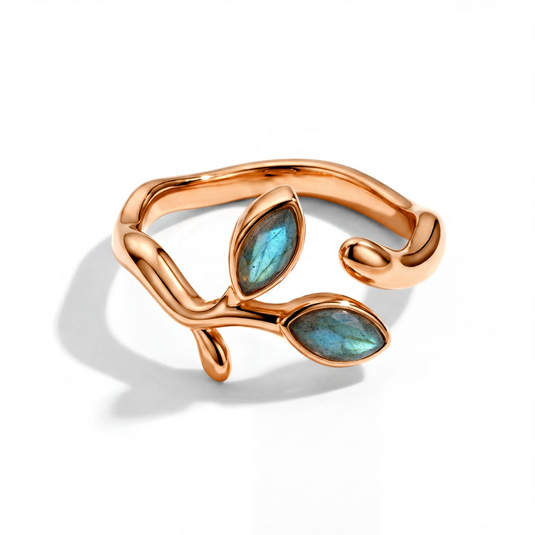 Branch Labradorite Open Ring
