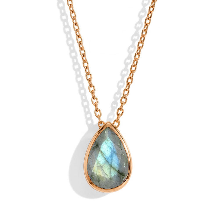 Labradorite Necklace - Teardrop