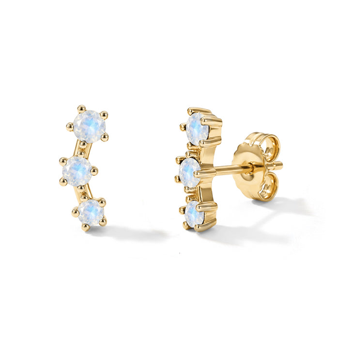 Small Moonstone Earrings