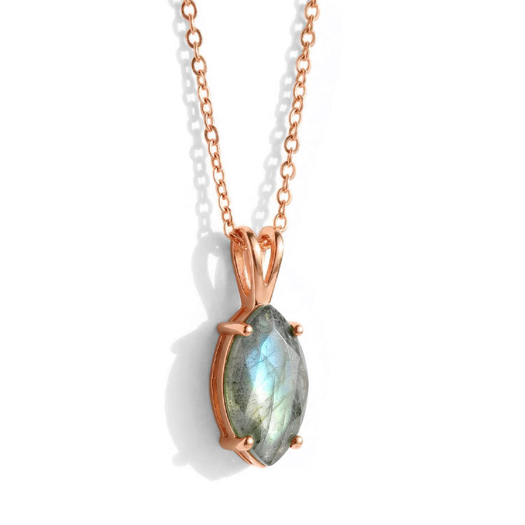 Labradorite Necklace - Marquise
