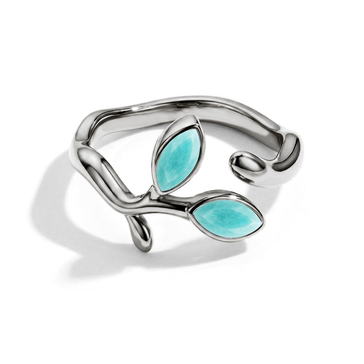 Branch Amazonite Open Ring