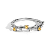 Dainty Citrine Stacking Ring
