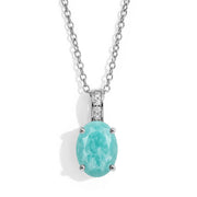 Amazonite Necklace - Oval