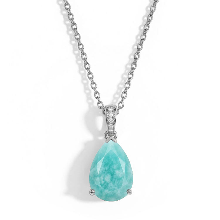 Amazonite Necklace - Pear