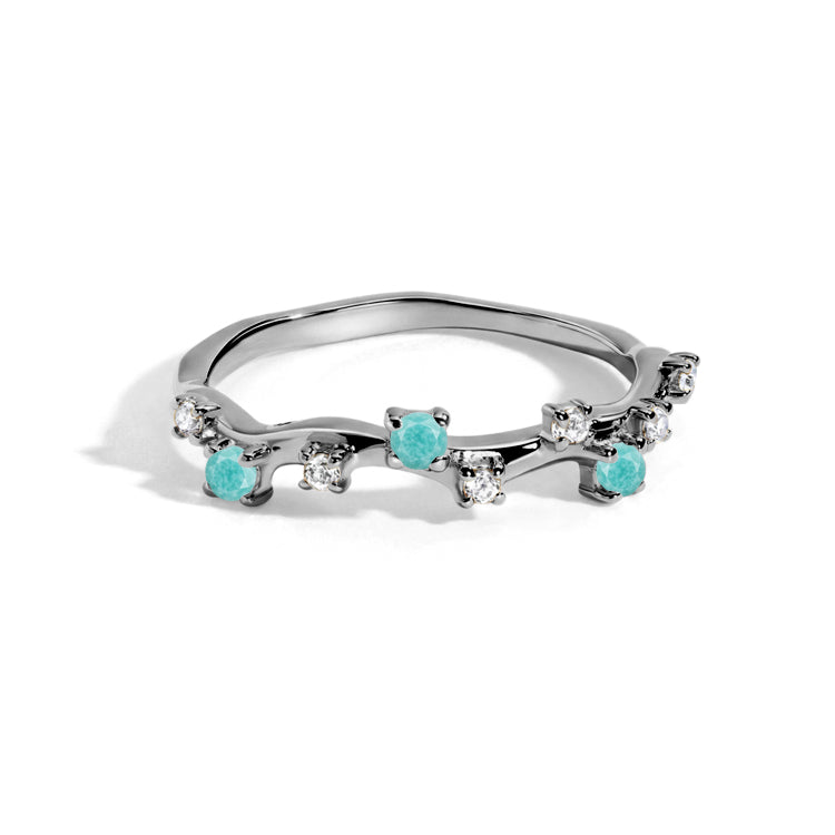 Intertwined Starlight Amazonite Ring
