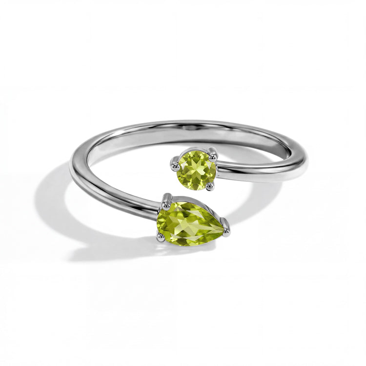 Peridot Open Ring