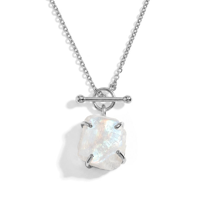 Moonstone Necklace - Raw Crystals