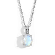 Moonstone Necklace - Oval